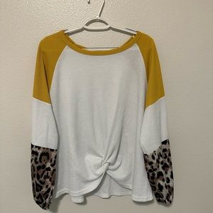Boutique waffle knit top